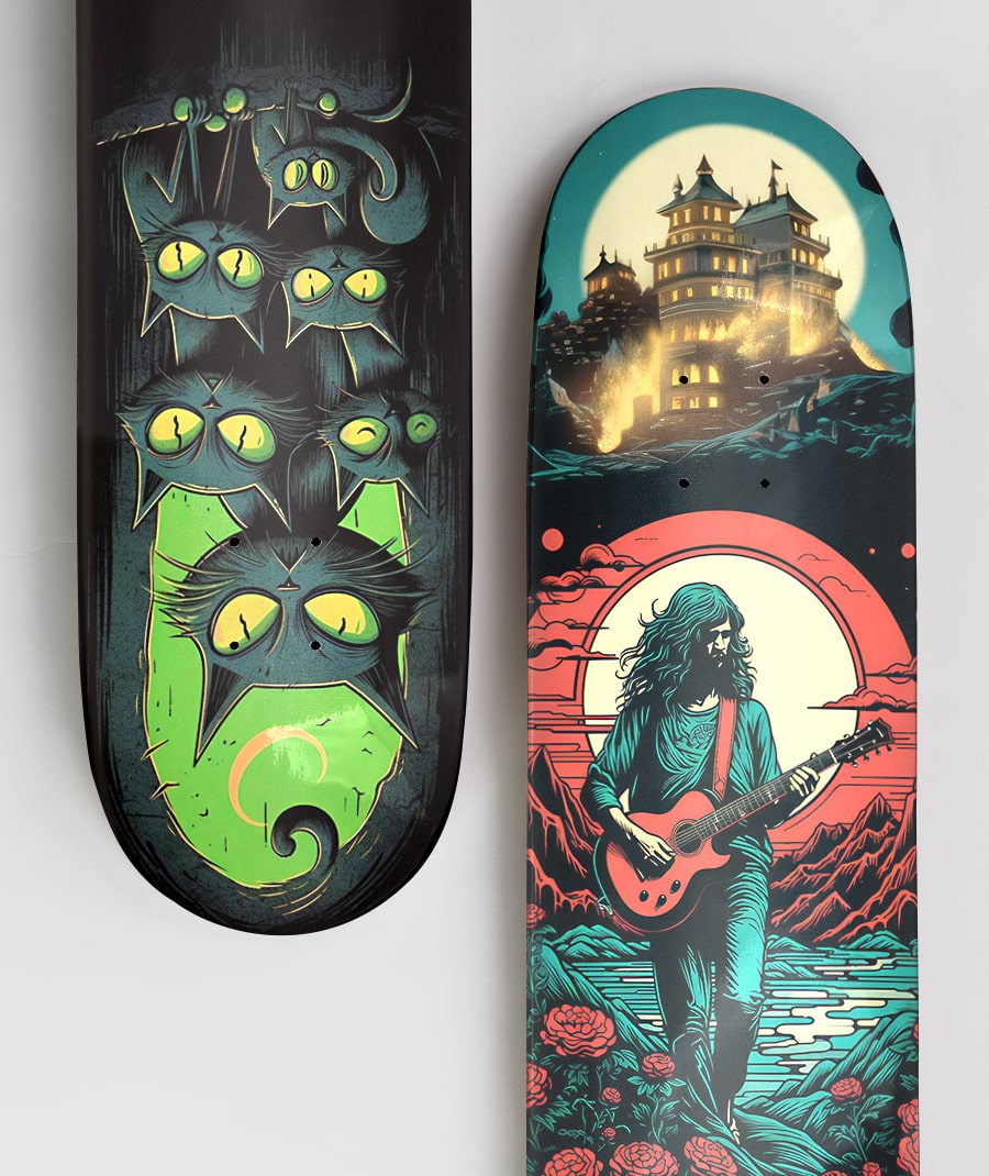 Custom Glossy Skateboard