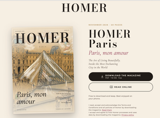 Homer Magazine - small page Subscription